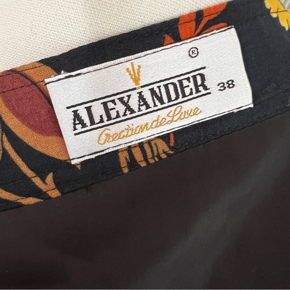 Alexander Luxe Vintage Autumn Floral Tiered Maxi Full Skirt - Picture 2 of 8